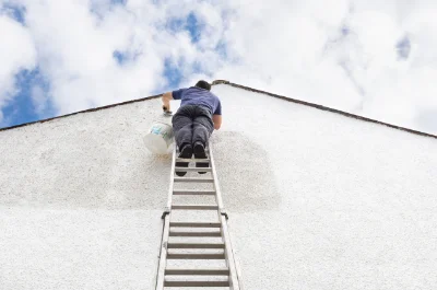 Peinture extérieure aux Portes du Coglais — façades et ravalement